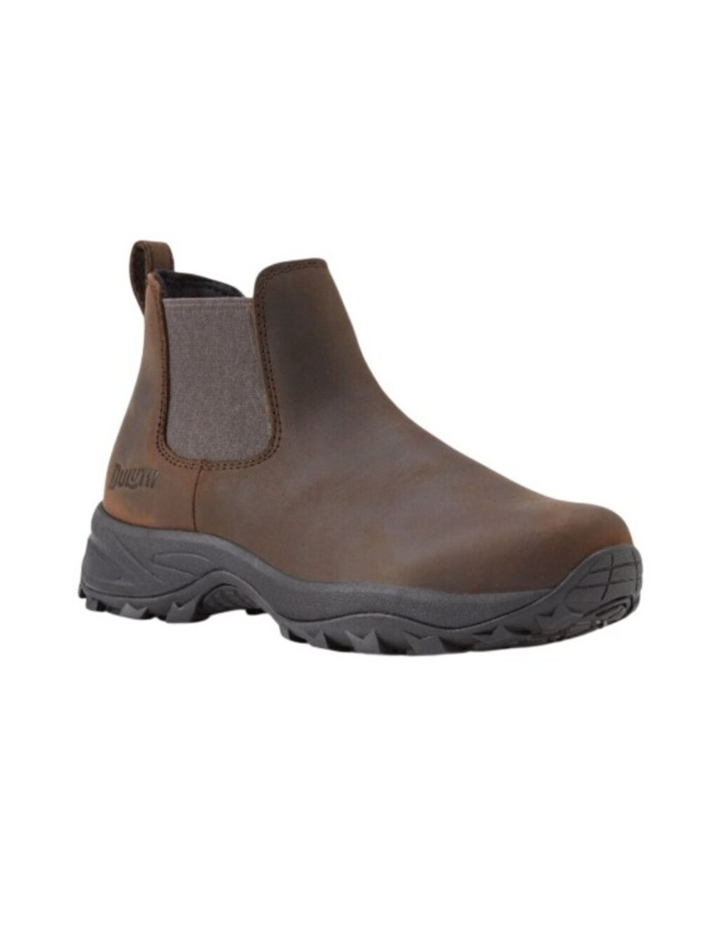 Duluth Trading Women's 7 Medium Wild Boar Leather Upper Pull-On Boots Dark Brown